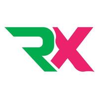 Letter R X Or X R Business Logo Design vector