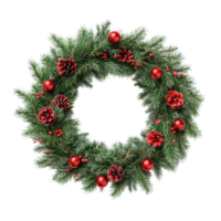 Christmas Wreath with Pine Cones png