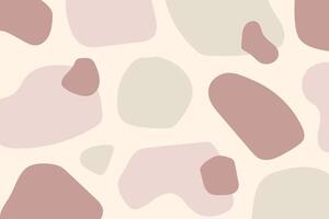 Abstract organic shapes pattern. Modern texture of pastel colorful wallpaper vector