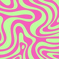 Horizontal abstract background with colorful wave pattern. Trendy illustration in retro style 60s, 70s. vector