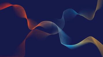Colorful Abstract Wave Line Background Design vector