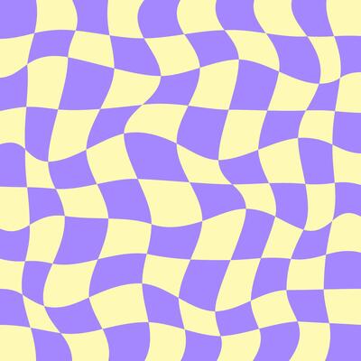 70s background in retro hippie style. Wave pattern, checkerboard, net. Texture illustration. Distorted in a psychedelic and Y2k aesthetic style