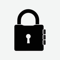 Lock Icon Design A Visual Guide to Symbolizing Security vector