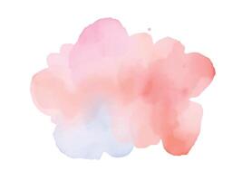 Soft Watercolor Blobs in Pink and Blue vector