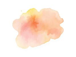 Delicate watercolor artwork blending soft yellow, pink, and orange tones, perfect for minimalistic or cheerful design projects. vector