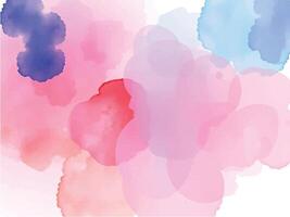 Pink and Blue Watercolor Overlapping Blobs vector