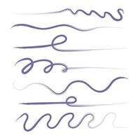Strokes and Paint. An Abstract Representation of Colorful Lines in Dynamic Style vector