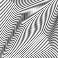Illusion Wave Lines Seamless Pattern Background Illustration vector