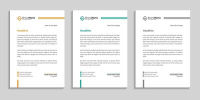 letterhead design template with white background vector