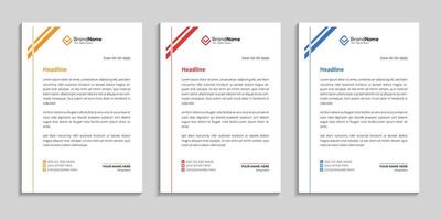 letterhead template design use for business purpose vector