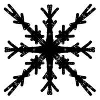 a black and white snowflake is shown on a white background vector
