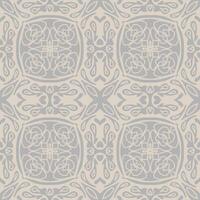 a seamless pattern with ornate designs in gray and beige vector
