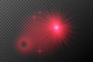 red glowing light on background vector