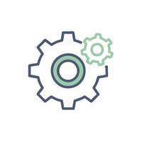 a gearwheel with two gears inside it vector