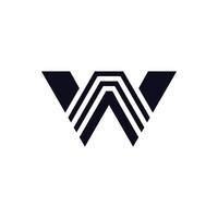 A black and white logo with the letter W in the middle. The logo is simple and clean vector