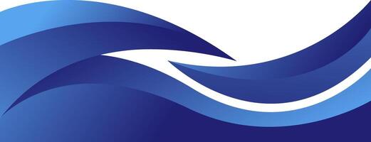 Abstract blue header footer transparent curve business background design. Illustration template vector