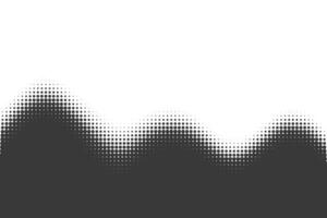 Dotted wave background. Halftone abstract gradient. Particle flow fade. Textured fluid effect. Dynamic design with points vector