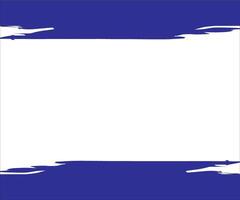 A blue and white frame with a white border vector