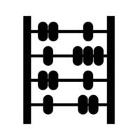 abacus calculation icon vector