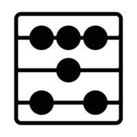 abacus calculation icon vector