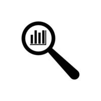 data analytic icon design with graph vector