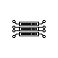 database icon technology design template vector