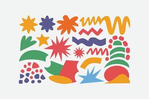 Graphic geometric elements, vector