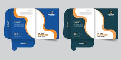 Professional creative Luxury corporate presentation Document Folders for your business, abstract and colorful file folder design real estate File Cases. vector