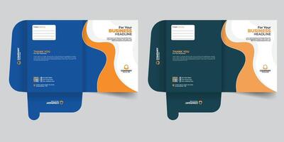Abstract and colorful file folder design real estate File Cases. Professional creative Luxury corporate presentation Document Folders for your business vector