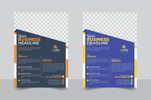 Colorful background modern stylish business flyer design poster template, Creative colorful variation editable template design vector