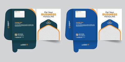 Presentation folder for files, design. vector