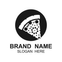 Pizza Logo Template Design , Emblem with creative design vector