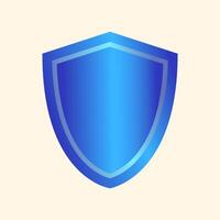 Digital blue shield is suitable as a symbol for data protection, cyber security, guard, cyberspace and user security. vector