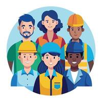 Set of worker illustration vector