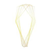 geometric gold frame in abstract style vector