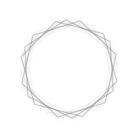 abstract line frame in black vector