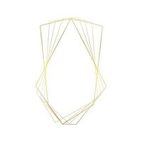 abstract frame in gold vector