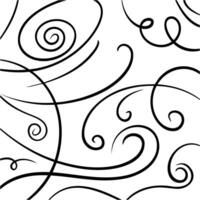 Elegant hand-drawn irregular lines create an artistic flair suitable for a variety of design and craft projects vector