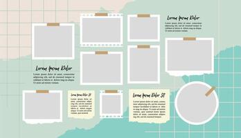Board Collage photo effect vector