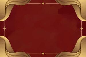 Red and Yellow Simple Border Link Tree Background. vector