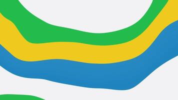 Animated colorful curve wave. Abstract background of waves video