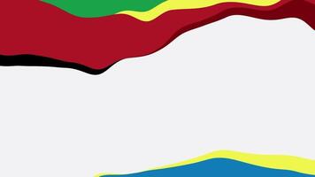 Abstract colorful wave shape graphic animation background video