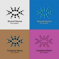 Projective shape logo design vector
