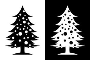 pine tree silhouette icon illustration vector