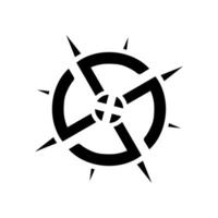 compass design icon illustration art vector