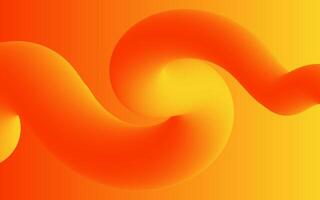 abstract orange and yellow wave background vector