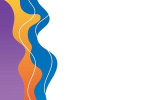 a colorful abstract background with waves vector