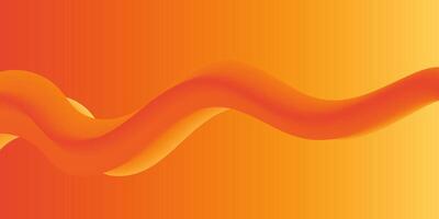 an orange and yellow wave background with a curved shape vector