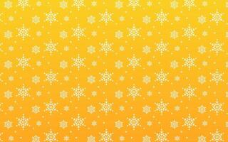 a yellow background with snowflakes on it vector