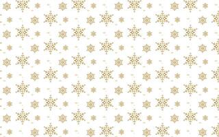 gold snowflake pattern on white background vector